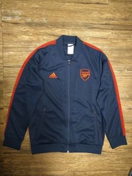 L 愛迪達 adidas Arsenal 口袋拉鍊 透氣速乾 運動外套 串標 刺繡logo
