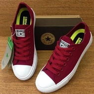 SEPATU SNEAKERS TERBARU CONVERSE77 ALL STAR MAROON CT LOW WARNA MERAH MAROON SEPATU PRIA DAN WANITA 