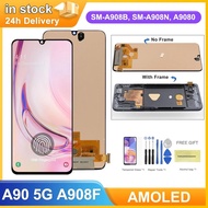 AMOLED 6.7" A90 5G Display Screen, for Samsung Galaxy A90 5G A908 A908B A9080 Lcd Display Touch Scre