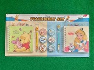 《Twinbells滿月館》韓國 Disney卡通分隔筆記本組 小熊維尼/愛麗絲 筆記本 原子筆 紙膠帶