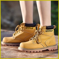 ☜ ✿ ۞ Caterpillar Steel Toe High Top Boots Cat Safety Shoes Men's Leather Martin Boots Work Shoes