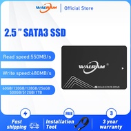 Walram SSD 64GB 120GB 128GB 240GB 256GB 480GB 512GB SSD 2.5ฮาร์ดไดรฟ์แผ่นดิสก์ Solid State ดิสก์2.5นิ้วภายใน SSD รับประกันของแท้ 100%
