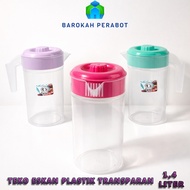 Transparent Plastic Ice Jug KOI 1.4 liters Food Grade Plastic Jug BPA Free Water Jug Water Pitcher