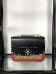 🎀Brand New Free Shipping💙Coach 链条包 邮差包 手袋 手提包 斜挎包｜Color 黑色｜Size 23.5x17x8 cm💙配件全齊適合送禮 嚴格檢測貨品絕對完美 自用 