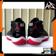 MALAYSIA UP (AZWAR SHOP) Stock Ready NK,AJ Jordan 11 NK AJ11 Basketball Black High Red MJKC V0GU*&&*