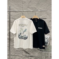 EVISU/God of Fortune 2026 Classic Round Neck Short-Sleeved T-Shirt Men Women Style Bottoming Shirt R