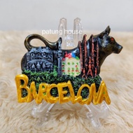 Fridge Magnet Fridge Magnet Souvenir Spanish Country Spain Barcelona Bull Black Cute Magnet