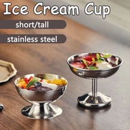 304 Stainless Steel Ice Cream Cup short/tall Containerss Pudding Dessert Milkshake Dessert Salad Fru
