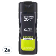 Reebok 男性4合1沐浴膠 超越自我  400ml  2瓶
