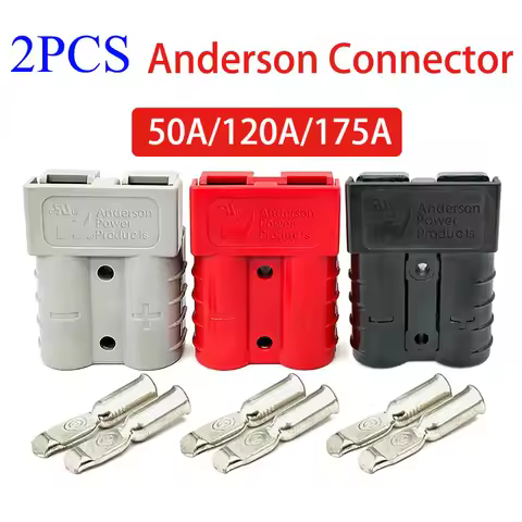 2PCS For Anderson Plug Connector 50A/120A/175A Plug Battery Power Anderson Connectors Quick Plug Bat