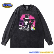 Oversized longsleeve shirt emily the strange laboratory washed washing vintage tee