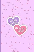 Single, Taken, In Love with a Fictional Character: purple version | Notebook 6"x9" - 100 Squared Pag