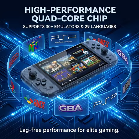 G90 Black Large Screen Handheld Game Console Portable Arcade High Definition Nostalgic Retro TV Home