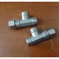 LIVE SHOWER TEE MX F SS304 SIZE 1/ 2 INCH - SMT