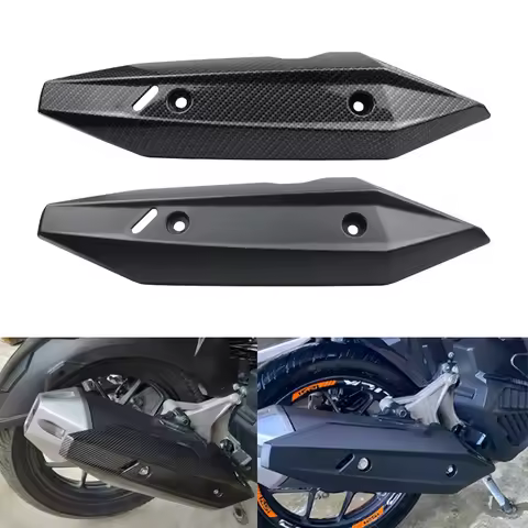 Motorcycle Exhaust Pipe Cover Cowl For HONDA CLICK 125i / 150i CLICK GAME CHANGER V2 Motorbike Prote