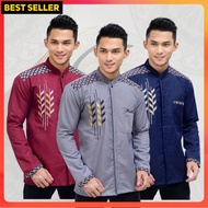 Koko Shirt For Adult Men Combination Of Embroidery BATIK FASHION For Adult Men Short Sleeve Latest