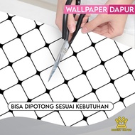 Bright Crown Wallpaper Stiker Dapur Murah Anti air / Minyak/Api 3 UKURAN.HIGH QUALITY.IMPORT