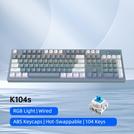 [ส่งจากไทย]Thunderobot K104s Mechanical Keyboard คีย์บอร์ดเกมมิ่งแบบมีสาย 104 คีย์ แบบ Mechanical พร