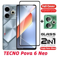 ฟิล์มกันรอยแบบเต็มใสปกป้องหน้าจอ TECNO Pova 6 Neo 2024สำหรับ TECNO Pova 6 Pova6 Pro Neo Pova6Neo 4G 