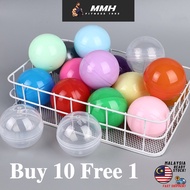 🎁BUY10FREE1🎁100mm 10cm Macaron Capsule Ball Vending Claw Machine Transparent Gold Lucky Draw Surpris