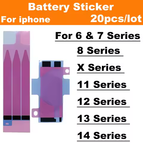 20Pcs Battery Adhesive Sticker for iPhone 14 11 12 13 X XS Pro Max XR 6 6S 7 8 Plus Battery 3M Doubl