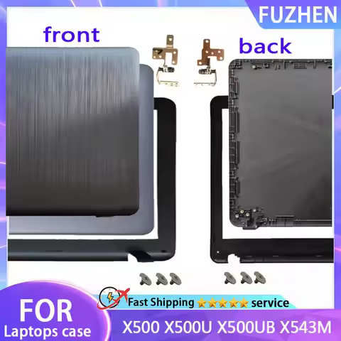 NEW For X543 X543M X500 X500U X500UB Laptop LCD Back Cover Front Bezel Case Laptop Frames Hinges Top