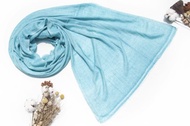 喀什米爾Cashmere/針織圍巾/純羊毛圍巾/羊毛披巾/手織圍巾-天空