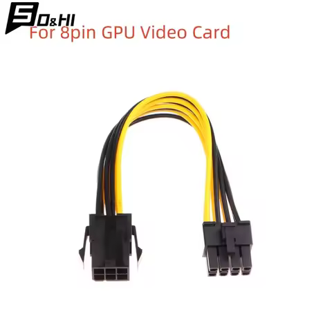 Powered Adapter 6pin To 8pin Adapter, PCI-e 6-pin Male To 8-pin Female Converter For 8pin GPU Video 