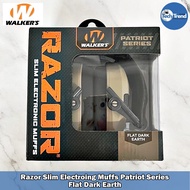 (Walkers) Razor Slim Electroing Muffs Patriot Series Flat Dark Earth หูฟัง แบบครอบหู ติดแพทช์ได้ ตัด