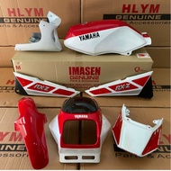 🔥Y461 YAMAHA RXZ IMASEN MERAH NARONG /MERAH ENERGY/MILI/RXZ HLYM MUDGUARD TEBAL🔥COVER SET WITH STICK