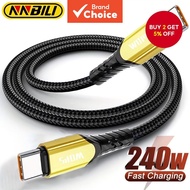 NNBILI PD dual-head Type-C fast charging data cable, maximum compatible with 240W fast charging, sup