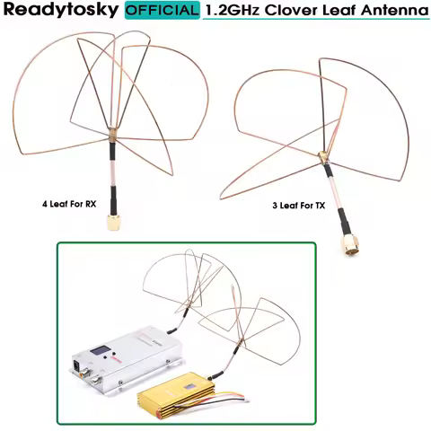 1.2G 1.2GHz RC FPV Clover Leaf Antenna Circular Polarized SMA Male for 1.2Ghz 1.3Ghz Video Transmitt