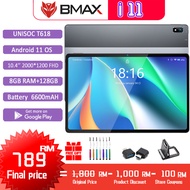 [ New] BMAX I11 Tablet 10.4” 2000*1200 2K FHD 8GB RAM 128GB ROM Android 11 4G LTE Phone Call Dual Wi