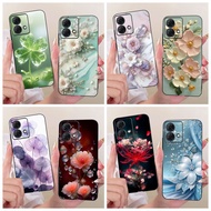 For Motorola Moto G85 Case XT2427-3 Cover Fashion Butterfly Flower Soft Black Silicone TPU Bumper Fo