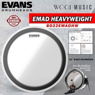 Evans BD22EMADHW EMAD Heavyweight Clear Bass Drumhead (Batter) 22'' - Made In USA
