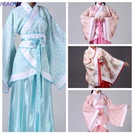 MAOYE Chinese Ancient Dress, Flower Embroidery Performance Cosplay Dress Chinese Hanfu Skirt, Chines