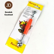 Fruit ice cocktail spoon cocktail spoon/ stainless steel round fruit mold/
