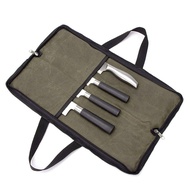 Professional chef knife bag rolls with 4 slots for convenient use