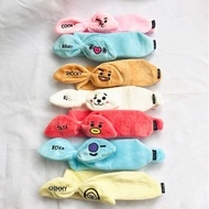 Cute, Smooth, Soft, BTS BT21 Cartoon Motif Ribbon Headband