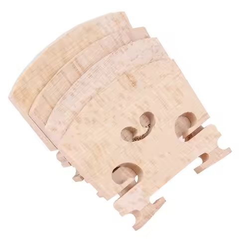 4pcs/set Violin Bridges Fiddle Maple Wood for 4/4-3/4 Size Instrument Accessories Violin Strings Bri