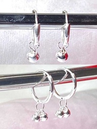 ( LOVYE ) STAR Sier 92.5% Italy Sier Loop Earrings