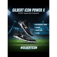 Gilbert Icon Power X Rugby Boots – 8 Stud (Black)