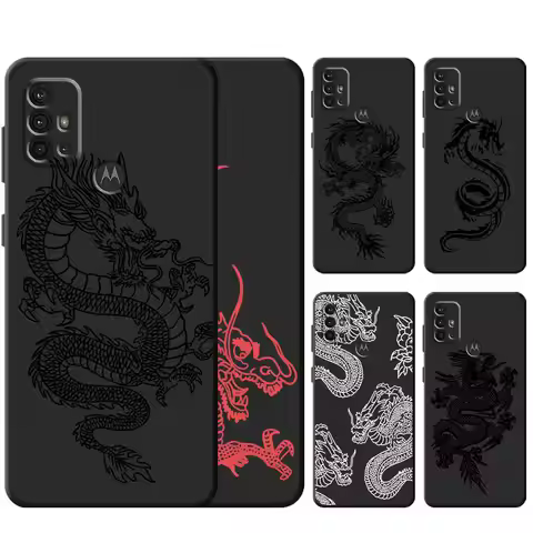 Fashion Dragon Animal Pattern for Motorola Moto G30 G31 G200 G51 G52 G60S G22 G71 G50 G82 Silicone S