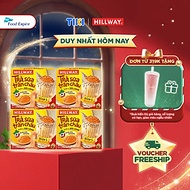Combo 4 Hộp Trà Sữa Trân Châu Hoàng Kim - Hillway - Chuẩn vị Đài Loan size L (hộp 4 gói trà sữa, 4 g