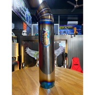 KIT RACING🇹🇭🐵TITANIUM EXHAUST MUFFLER INLET 2.5INCH OUTLET 3INCH (LIMITED EDITION )🔥
