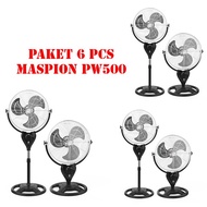 Paket 6 PCS Maspion PW500S Kipas Angin 2in1 Super Kencang Dan Dasyat