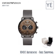 Emporio armani Watch men AR11141 Braided Steel Band Watch Casual Fashion Watch Quartz watch for men 43mm dial watchs