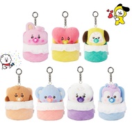 GANTUNGAN READY BT21 Newborn Edition Plush Keychain BTS BT21 Keychain