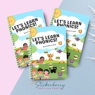 Phonics & Reading Practice Activity Book for Kids | CVC Word Tracing | Learn to Read | A5 Wirebound