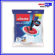 Vileda Spin &amp; Clean Mop Refill - Microfibre Machine Washable - 100% Authentic